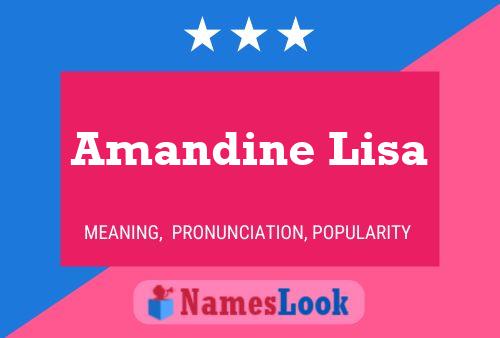 Amandine Lisa Name Poster