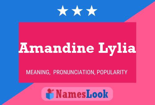 Amandine Lylia Name Poster