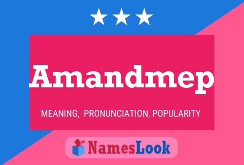 Amandmep Name Poster