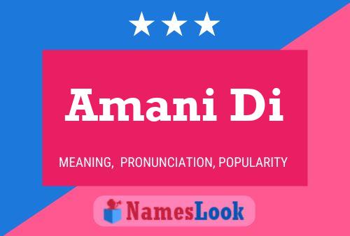 Amani Di Name Poster