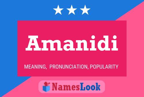 Amanidi Name Poster