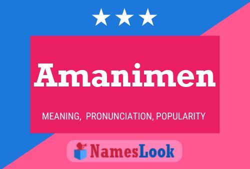 Amanimen Name Poster