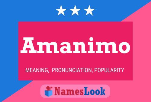 Amanimo Name Poster