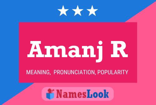 Amanj R Name Poster