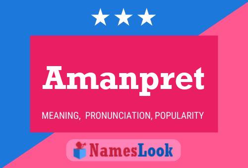 Amanpret Name Poster