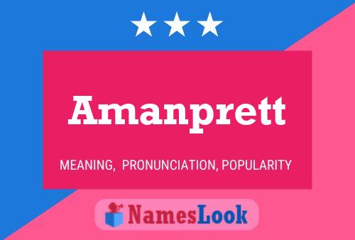 Amanprett Name Poster