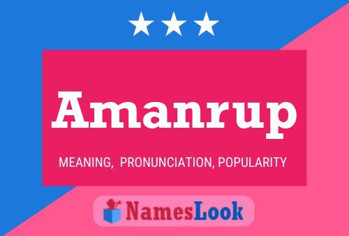 Amanrup Name Poster