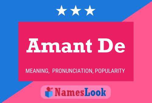 Amant De Name Poster