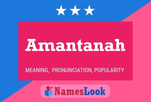 Amantanah Name Poster