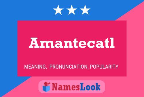 Amantecatl Name Poster