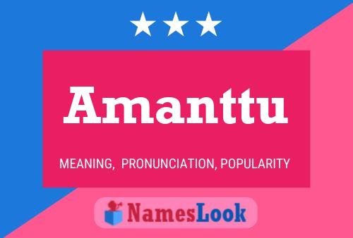 Amanttu Name Poster