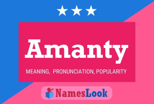 Amanty Name Poster