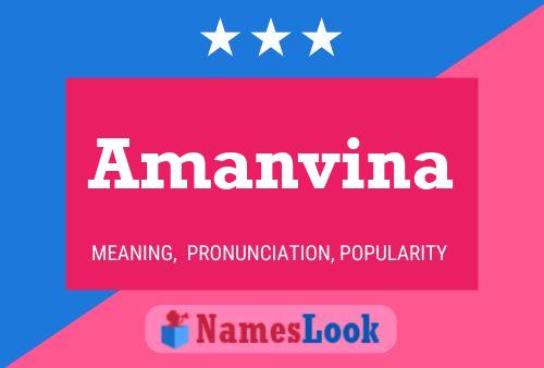 Amanvina Name Poster