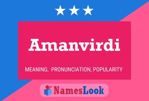 Amanvirdi Name Poster