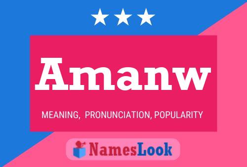 Amanw Name Poster