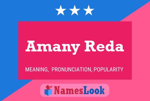 Amany Reda Name Poster