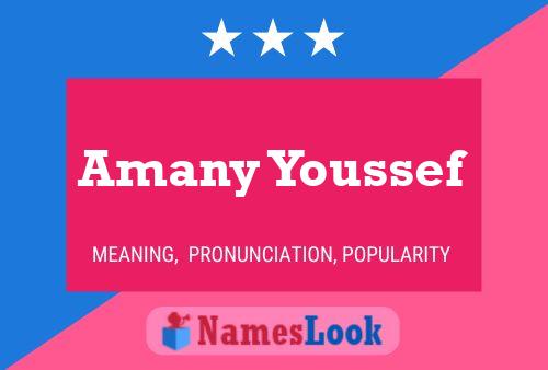 Amany Youssef Name Poster