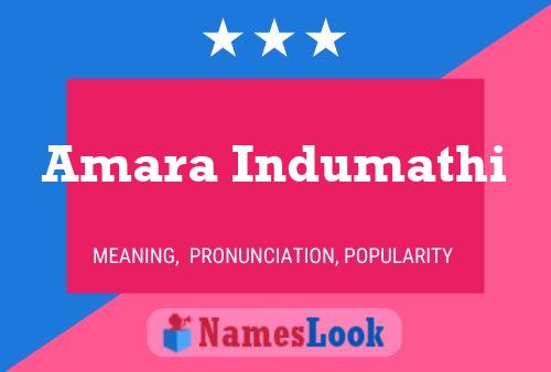 Amara Indumathi Name Poster