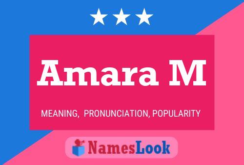 Amara M Name Poster