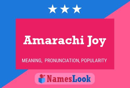 Amarachi Joy Name Poster