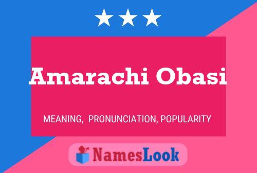 Amarachi Obasi Name Poster