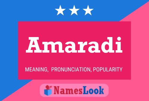 Amaradi Name Poster