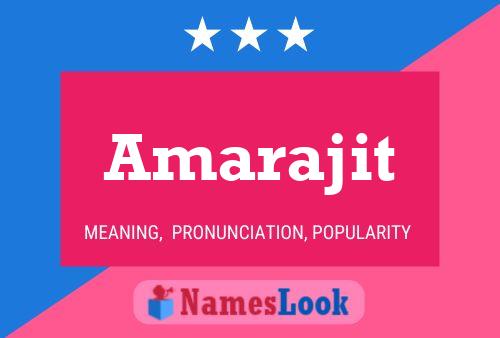 Amarajit Name Poster