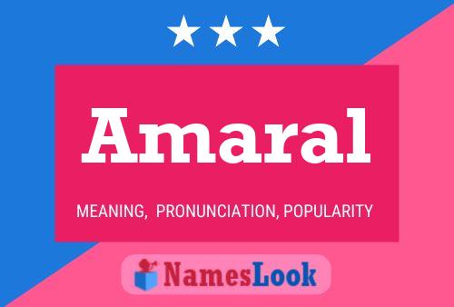 Amaral Name Poster