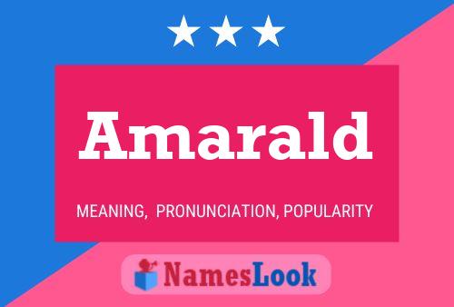 Amarald Name Poster