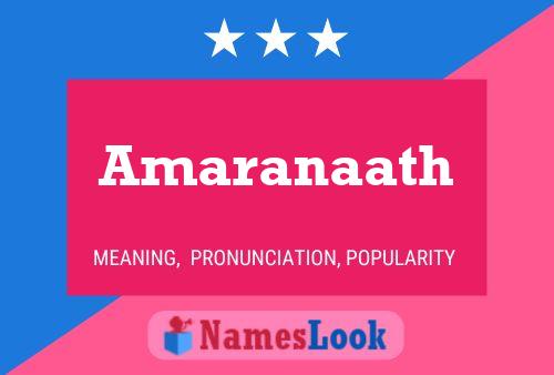 Amaranaath Name Poster