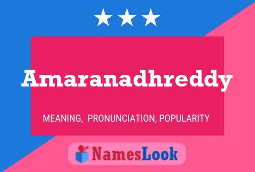 Amaranadhreddy Name Poster