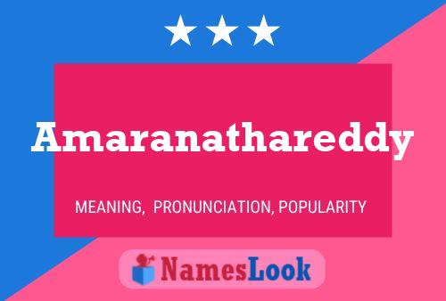 Amaranathareddy Name Poster