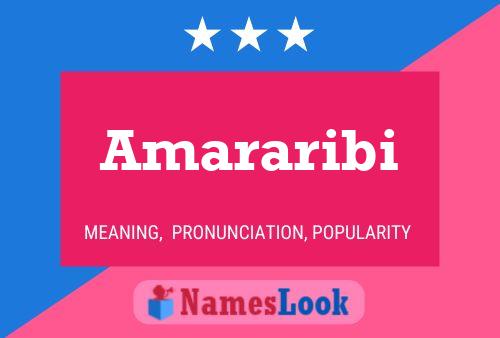 Amararibi Name Poster