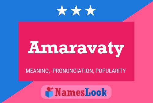 Amaravaty Name Poster