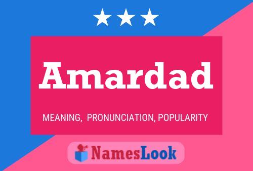 Amardad Name Poster