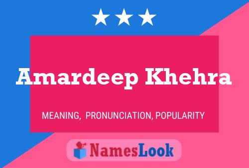 Amardeep Khehra Name Poster