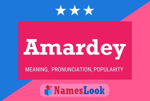 Amardey Name Poster