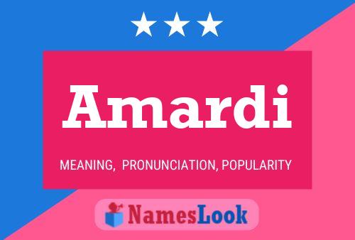 Amardi Name Poster