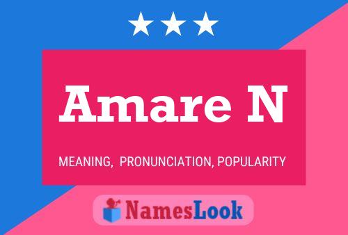 Amare N Name Poster