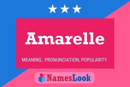 Amarelle Name Poster