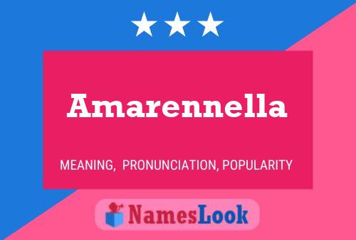 Amarennella Name Poster