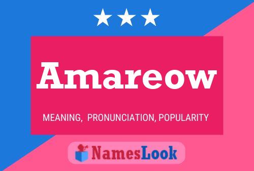 Amareow Name Poster