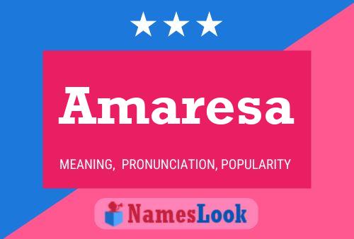 Amaresa Name Poster