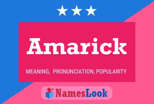 Amarick Name Poster