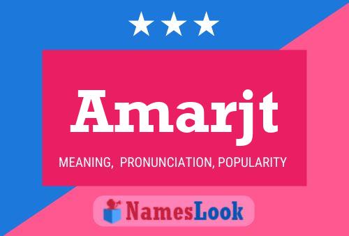 Amarjt Name Poster