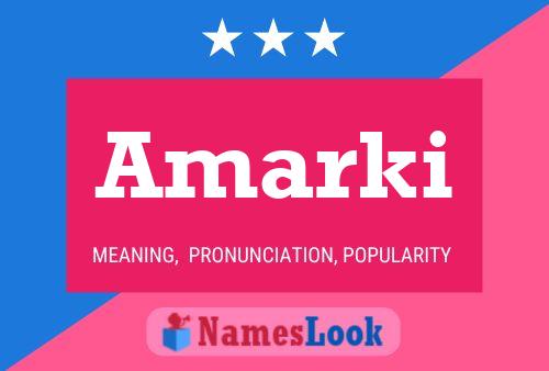 Amarki Name Poster