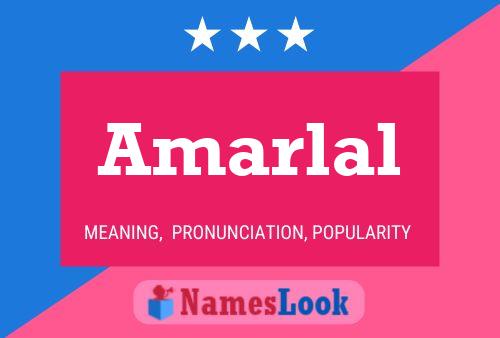 Amarlal Name Poster