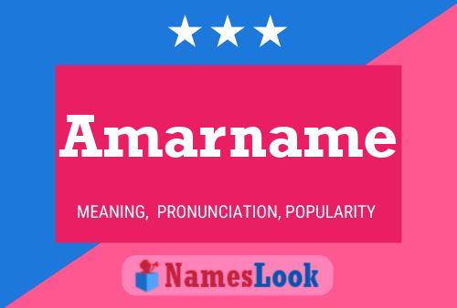 Amarname Name Poster