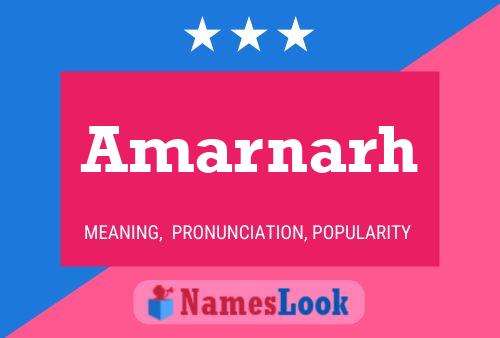 Amarnarh Name Poster