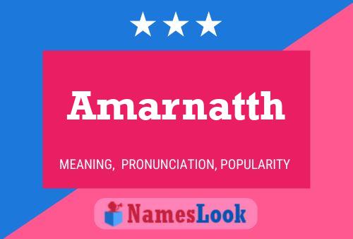 Amarnatth Name Poster